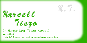 marcell tiszo business card